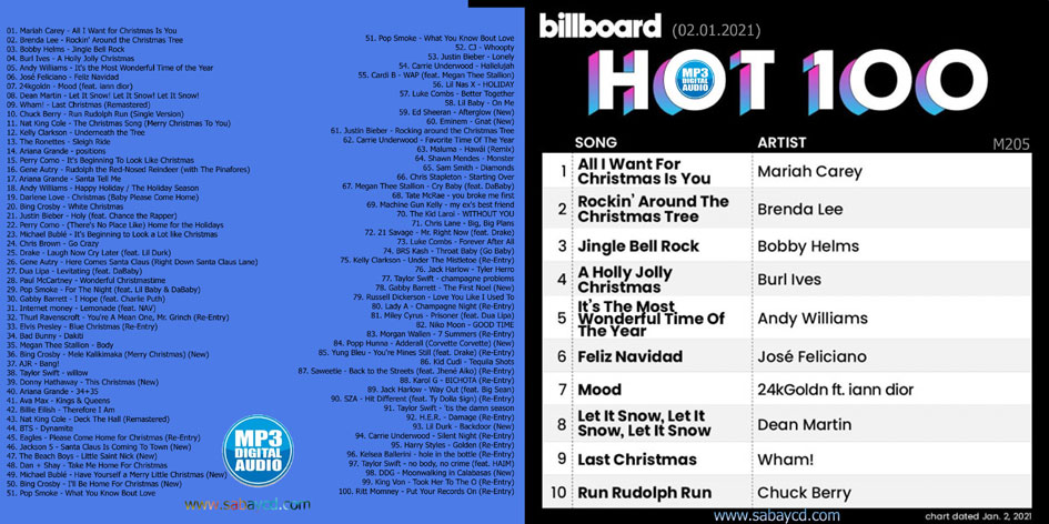 Mp3 The Best Of100 Billboard Hot 100 Singles Chart 02012021 